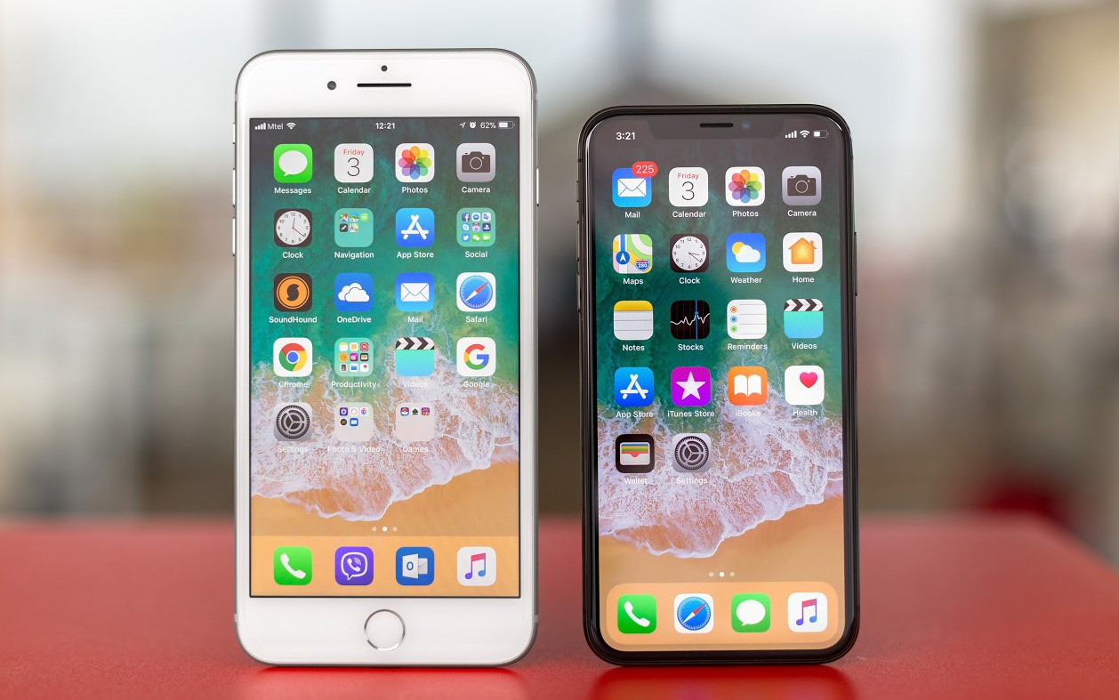 Айфон 2017 года выпуска. Apple iphone Dual-SIM. Dual SIM что это айфон. Айфон 8 и 7 сравнить фото.